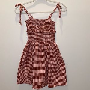 Gingham style dress
